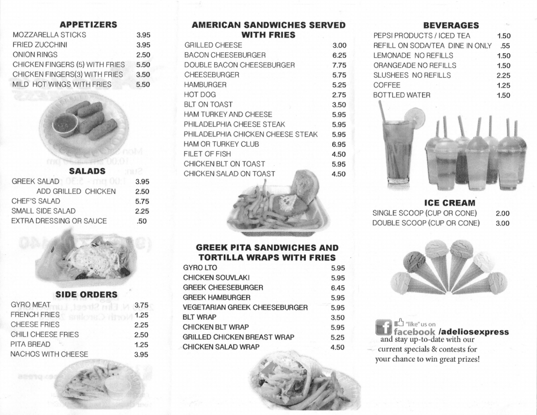 Picture of: Adelio’s Express Has a New Menu! – Biggs Park Mall