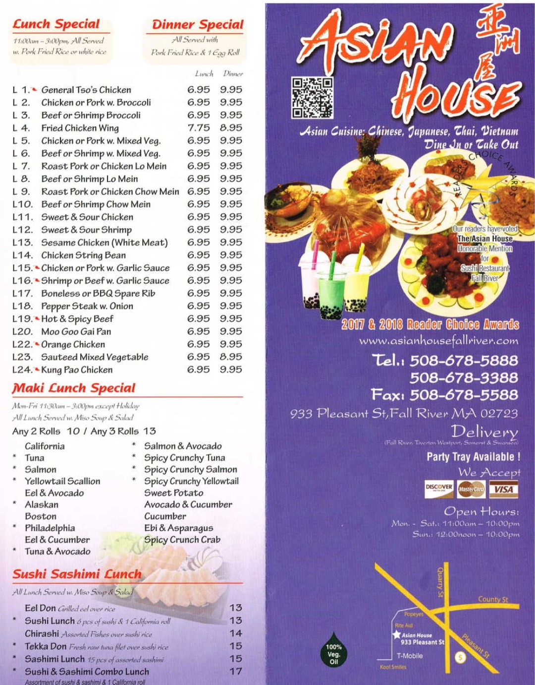 Picture of: Asian House  Fall River Menus