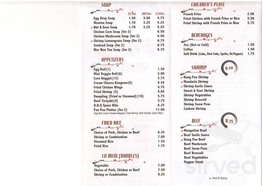 Picture of: China Palace Restaurant menu in Lockhart, Texas, USA