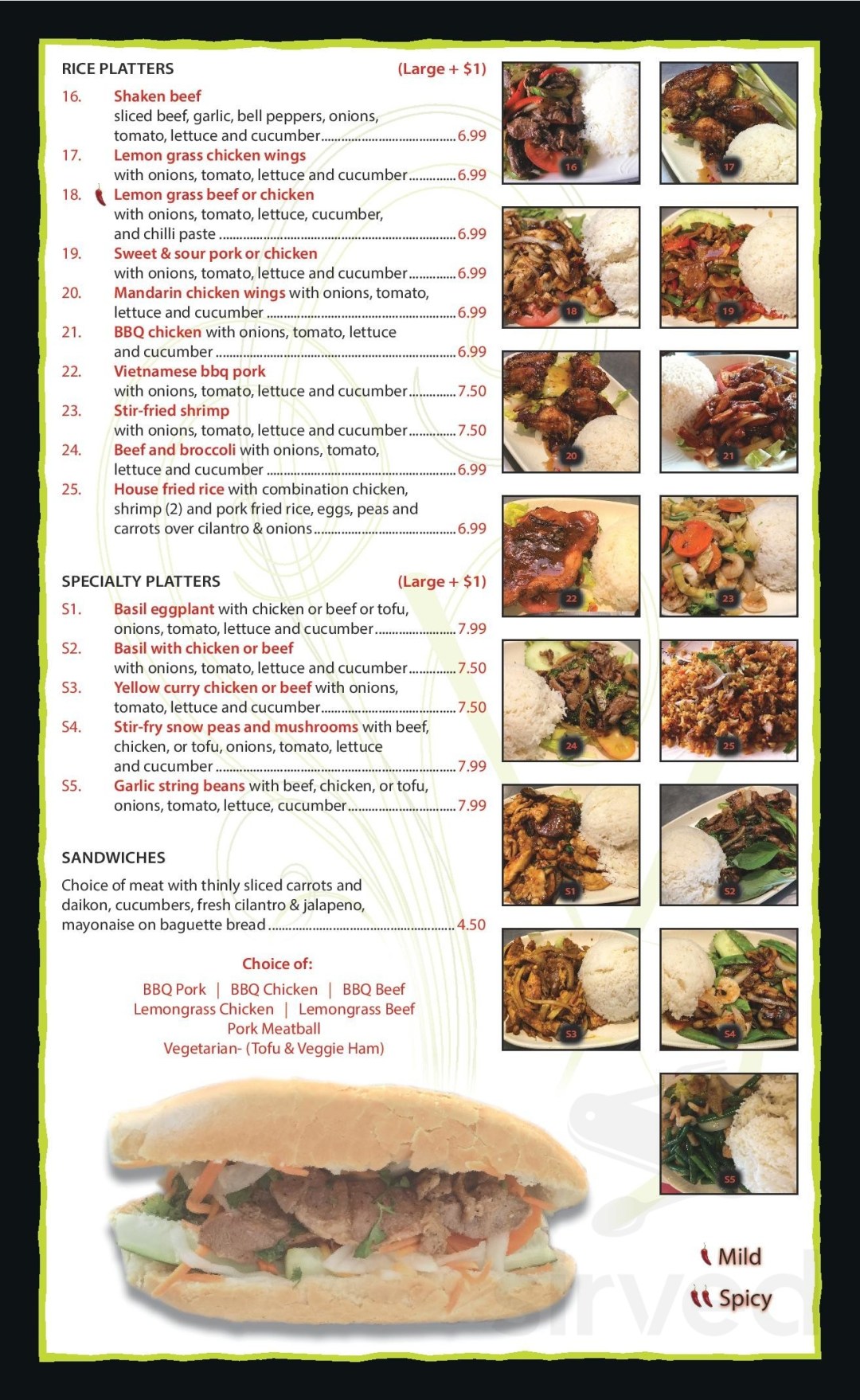 Picture of: Chopstix Vietnamese Restaurant menu in Salinas, California, USA