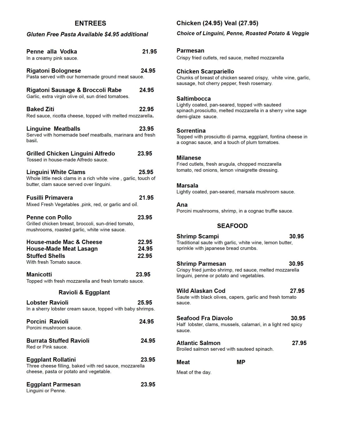Picture of: Complete Menu – Ana Restaurant