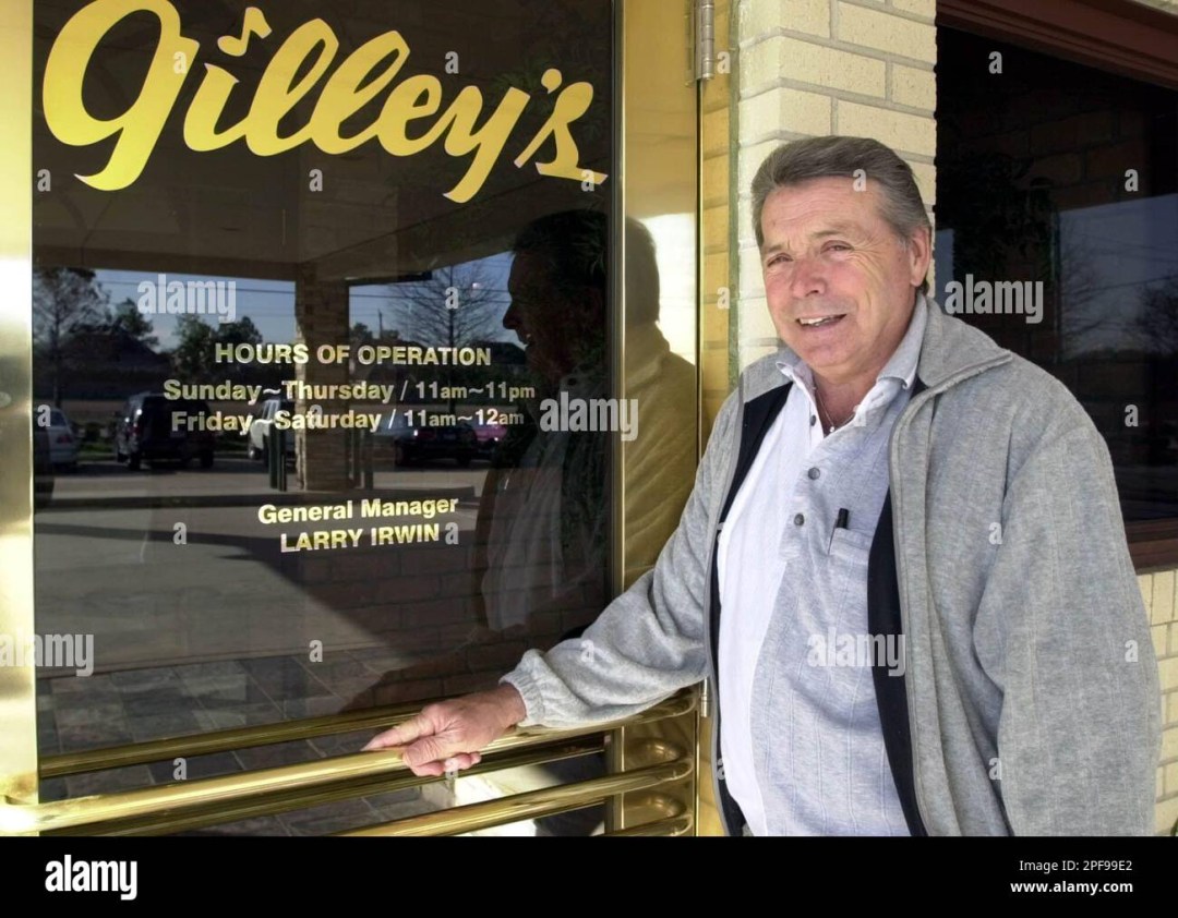 Picture of: Country singer Mickey Gilley poses outside his Pasadena, Texas