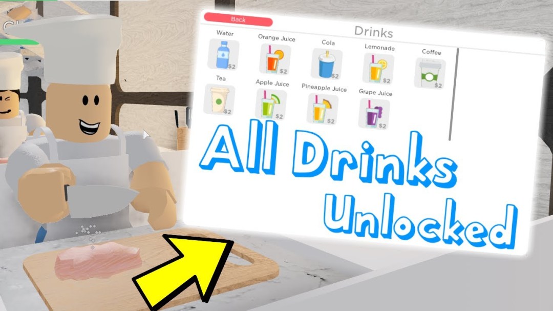 Picture of: Drinks Update! [UNLOCKED /] Roblox Restaurant Tycoon