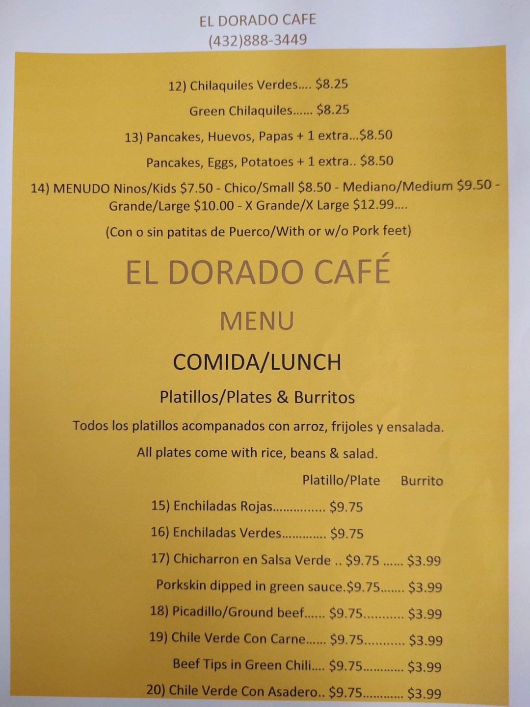 Picture of: El Dorado Cafe in Odessa – Restaurant reviews