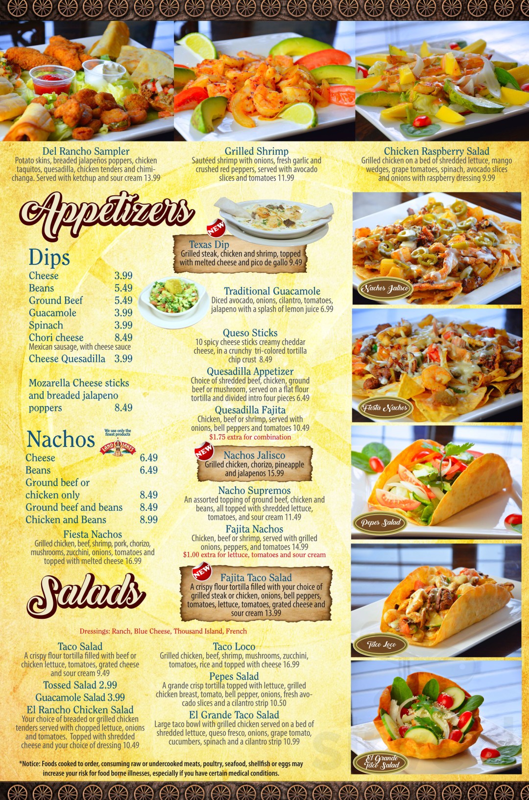 Picture of: El Rancho Grande Mexican Restaurant menu in Mason, Ohio, USA