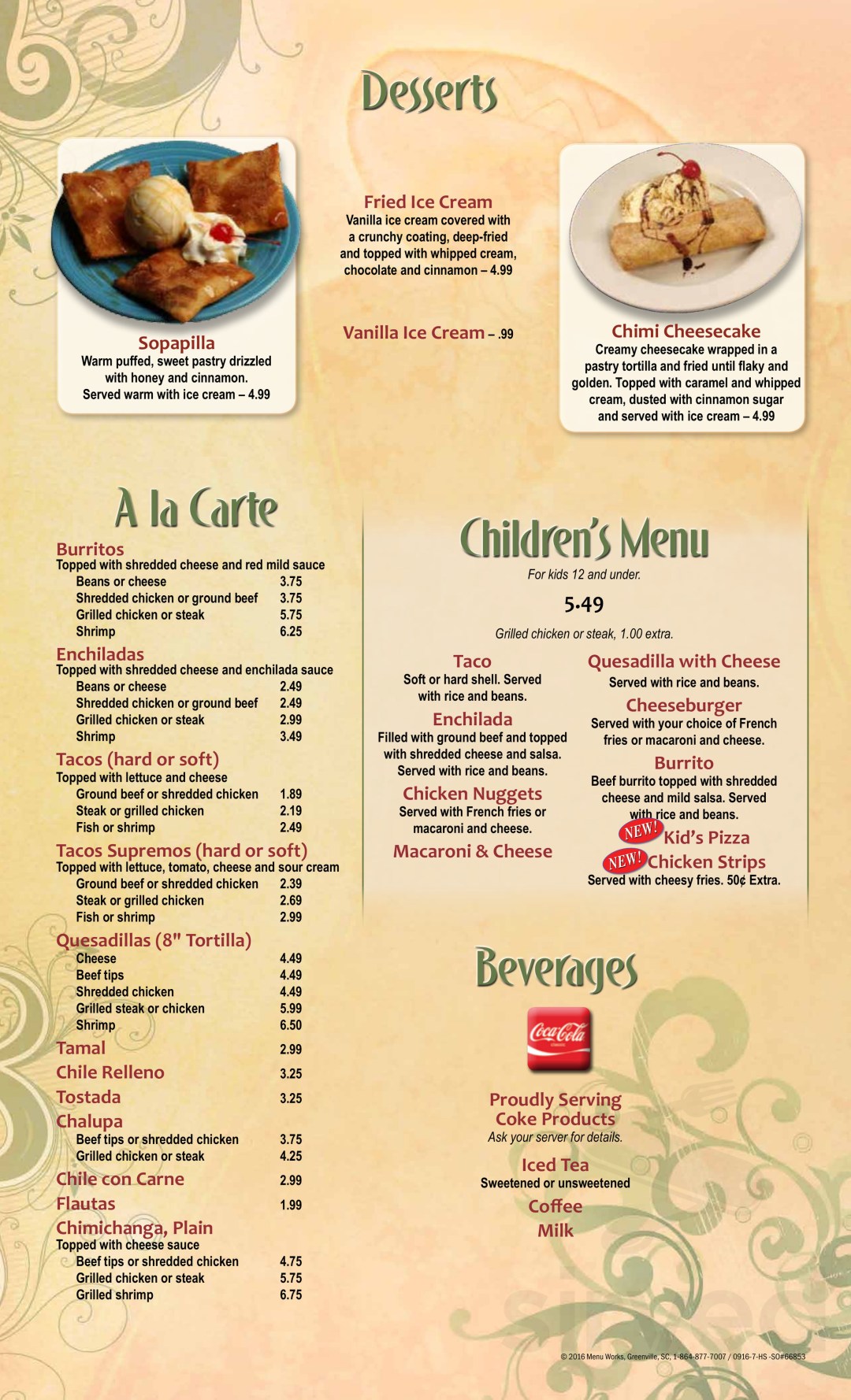 Picture of: El Tapatio of Sikeston menu in Sikeston, Missouri, USA
