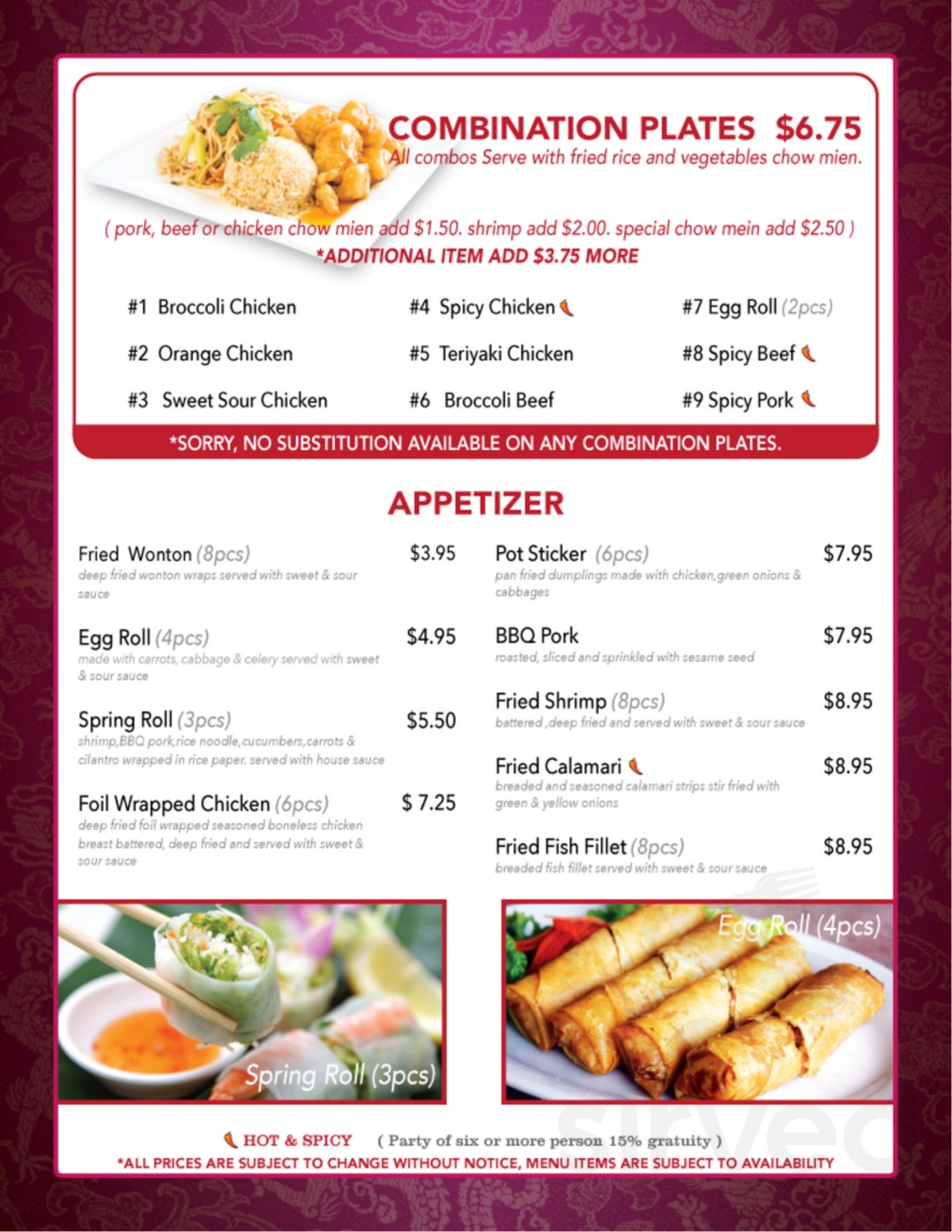 Picture of: Golden Dragon Restaurant menu in Fresno, California, USA