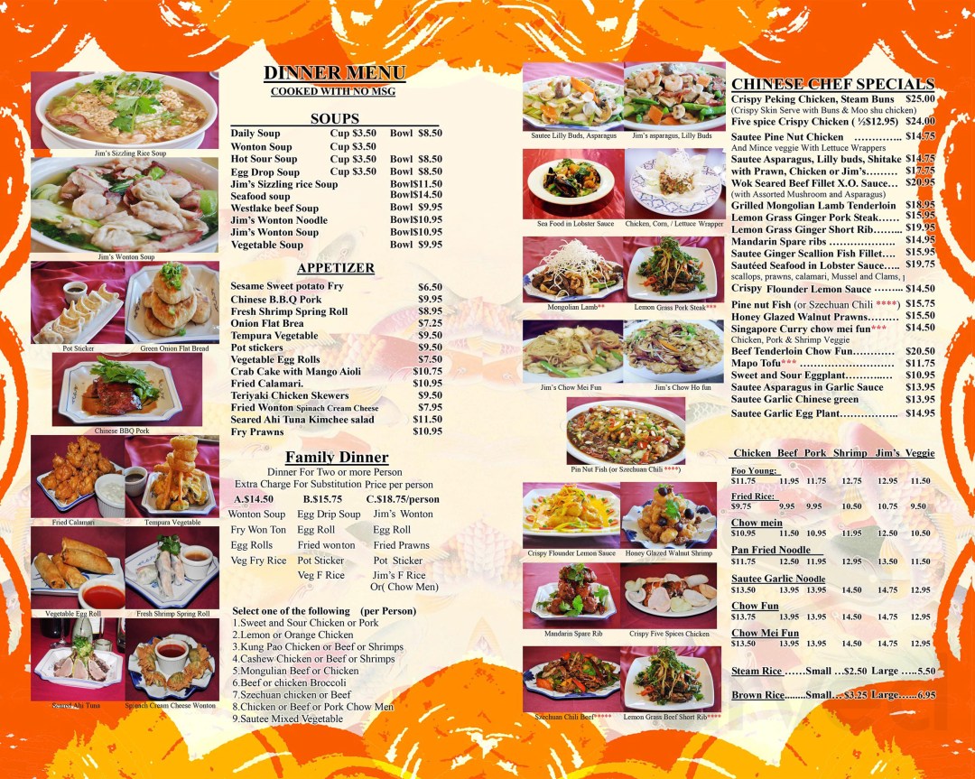 Picture of: Jim’s Restaurant menu in Salinas, California, USA