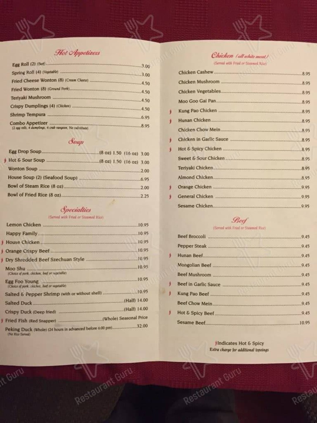 Picture of: Menu at China Town Restaurant, Lubbock, nd St #