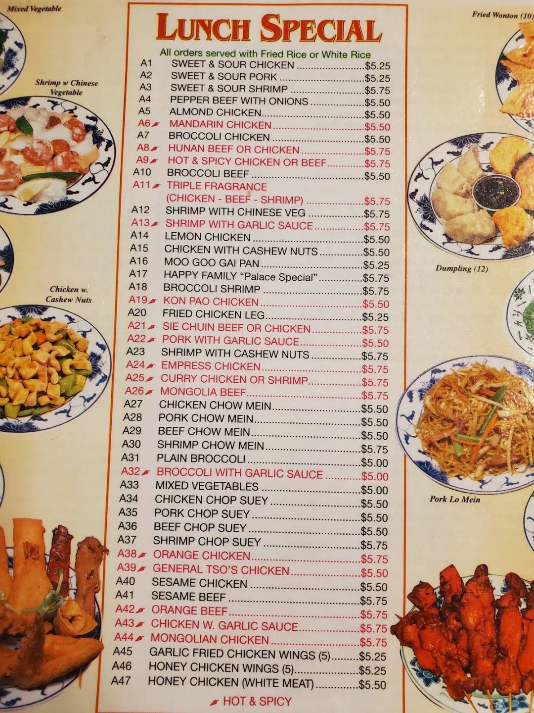 Picture of: Menu at Golden Lin Chinese Restaurant, Sulphur