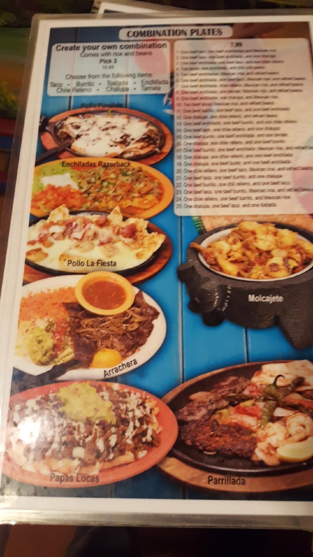 Picture of: Menu at La Fiesta Mexican Restaurant, Van Buren, Fayetteville Rd