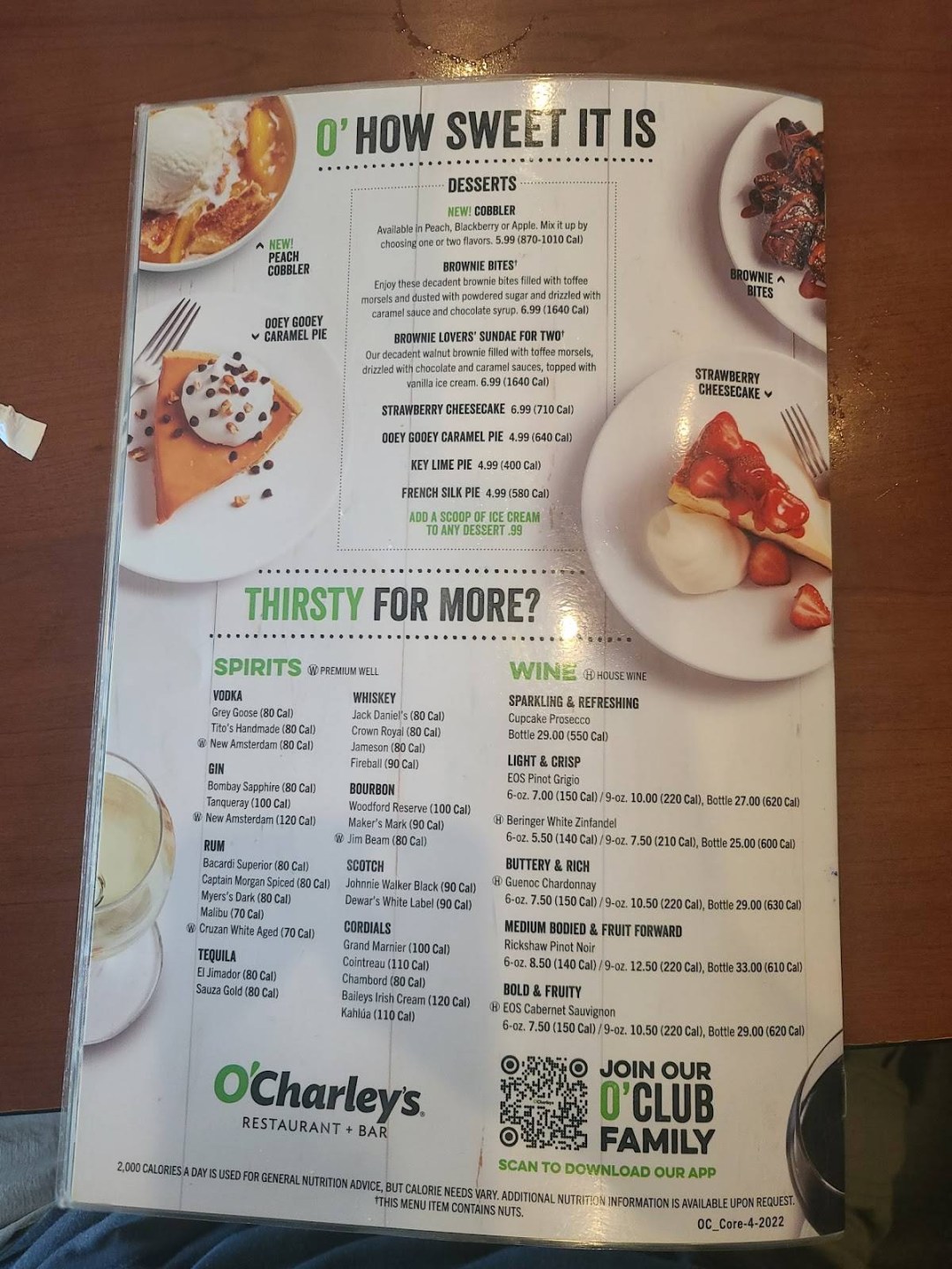 Picture of: Menu at O’Charley’s Restaurant & Bar, Marietta, Sandy Plains Rd