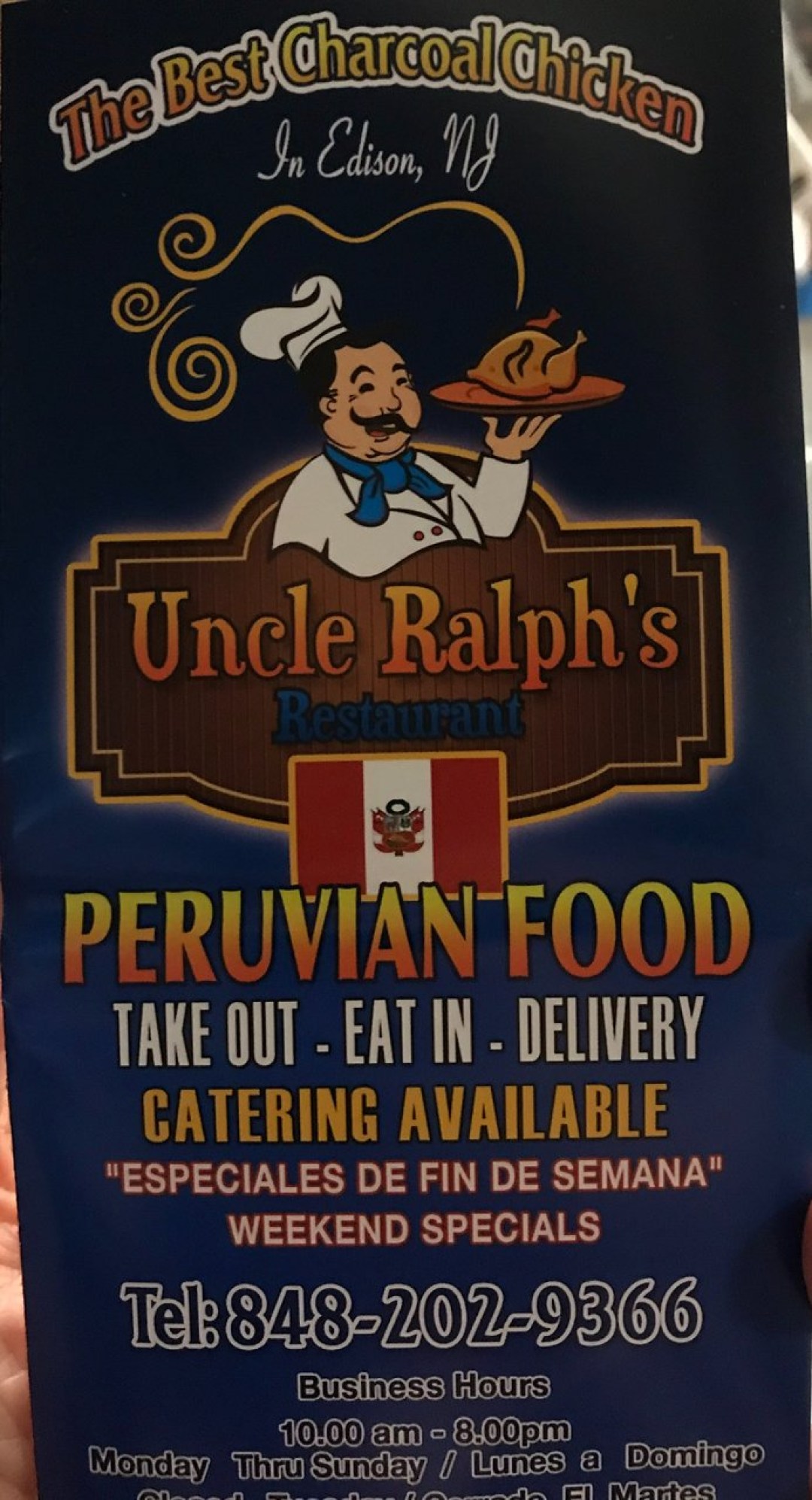 Picture of: Menu Cover – Picture of Uncle Ralph’s Restaurant, Edison – Tripadvisor