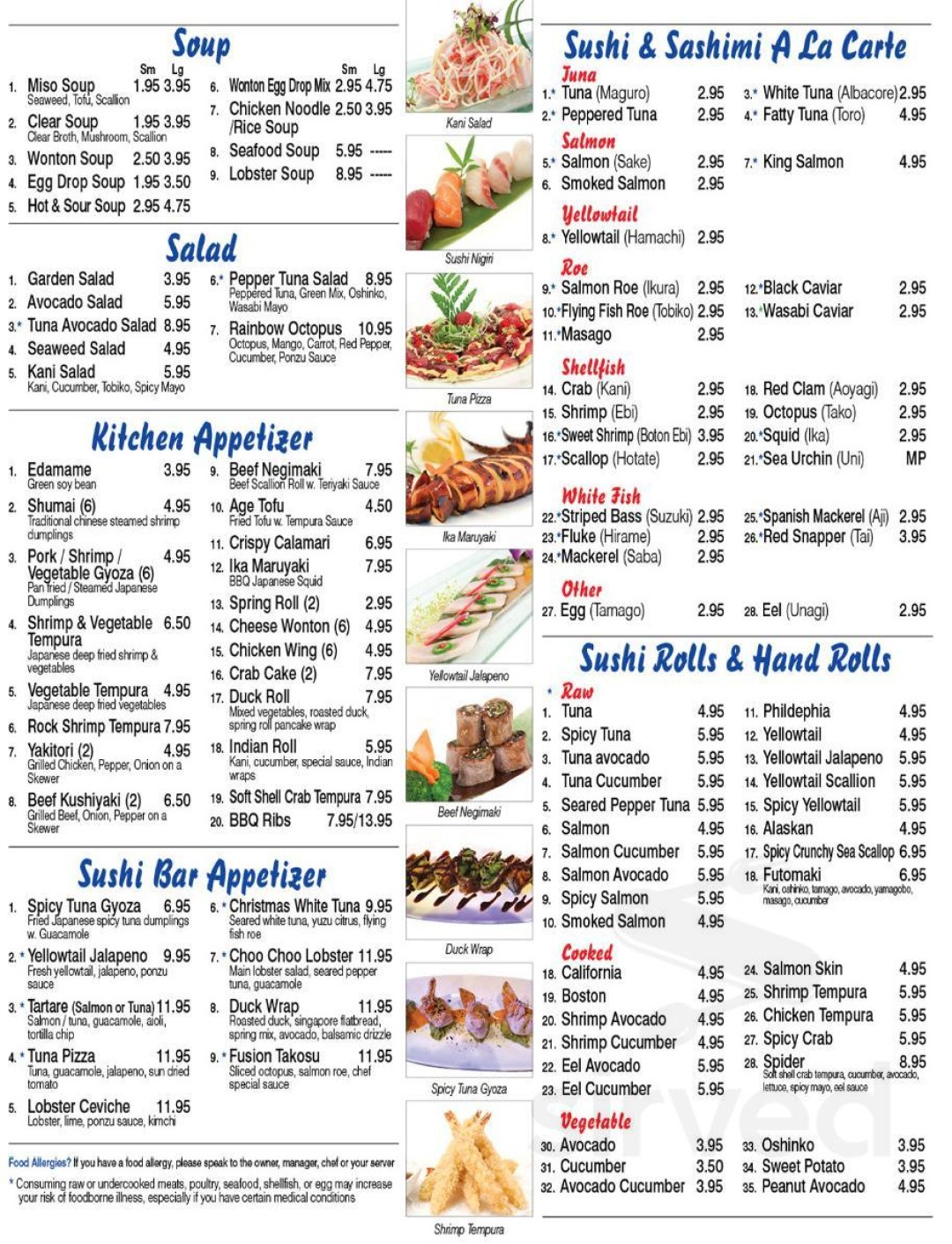 Picture of: Mikado Sushi Hibachi Restaurant menu in Center Moriches, New York, USA