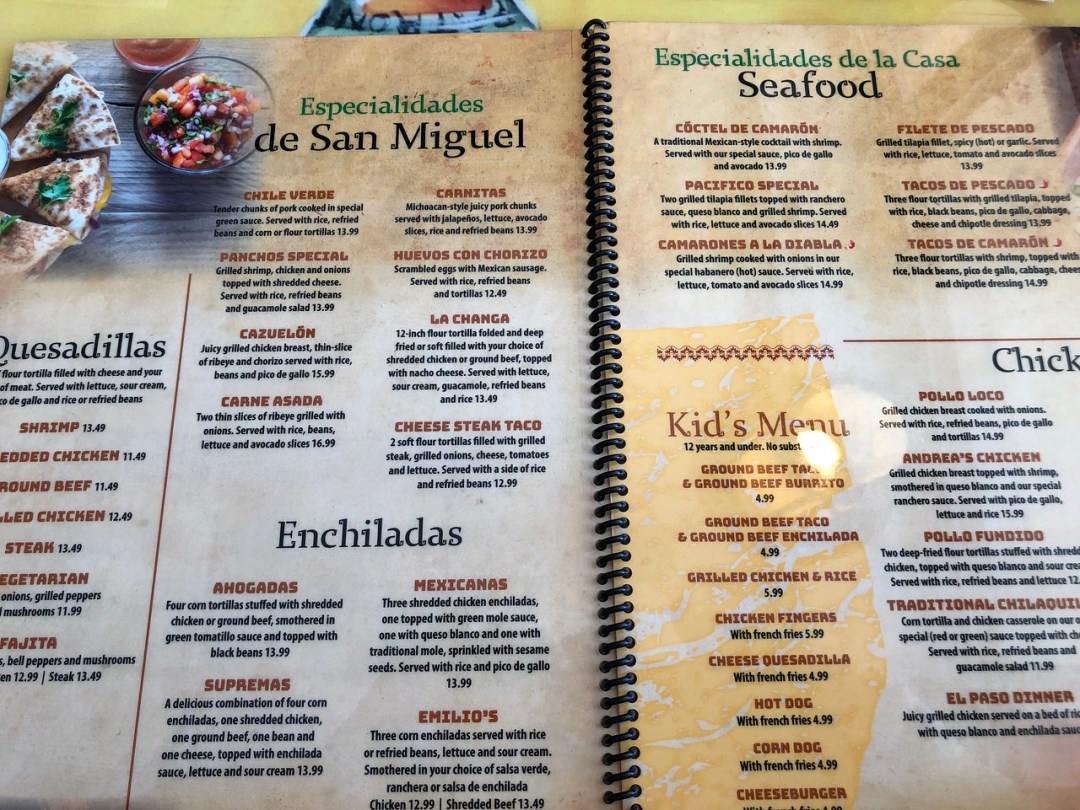 Picture of: Monte Alban Mexican Grill – menu – Picture of Monte Alban Mexican