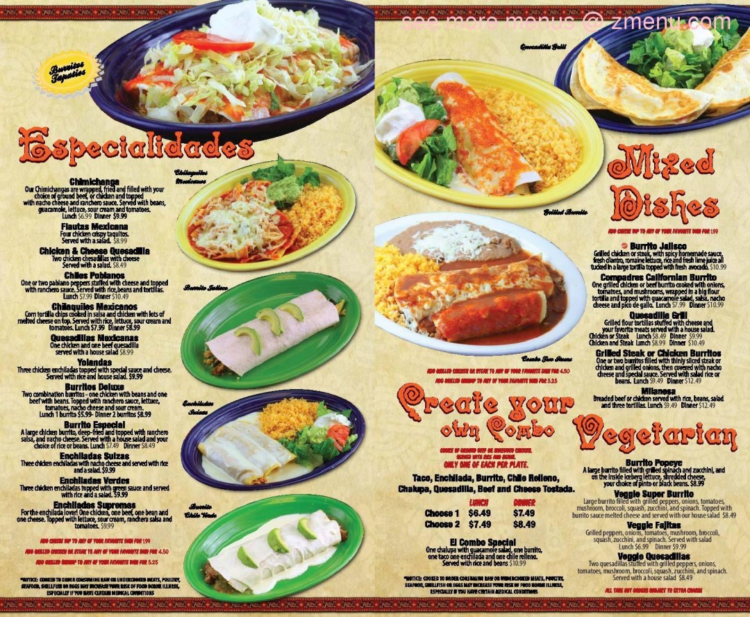 Picture of: Online Menu of Compadres Mexican Restaurant Restaurant, Siler City
