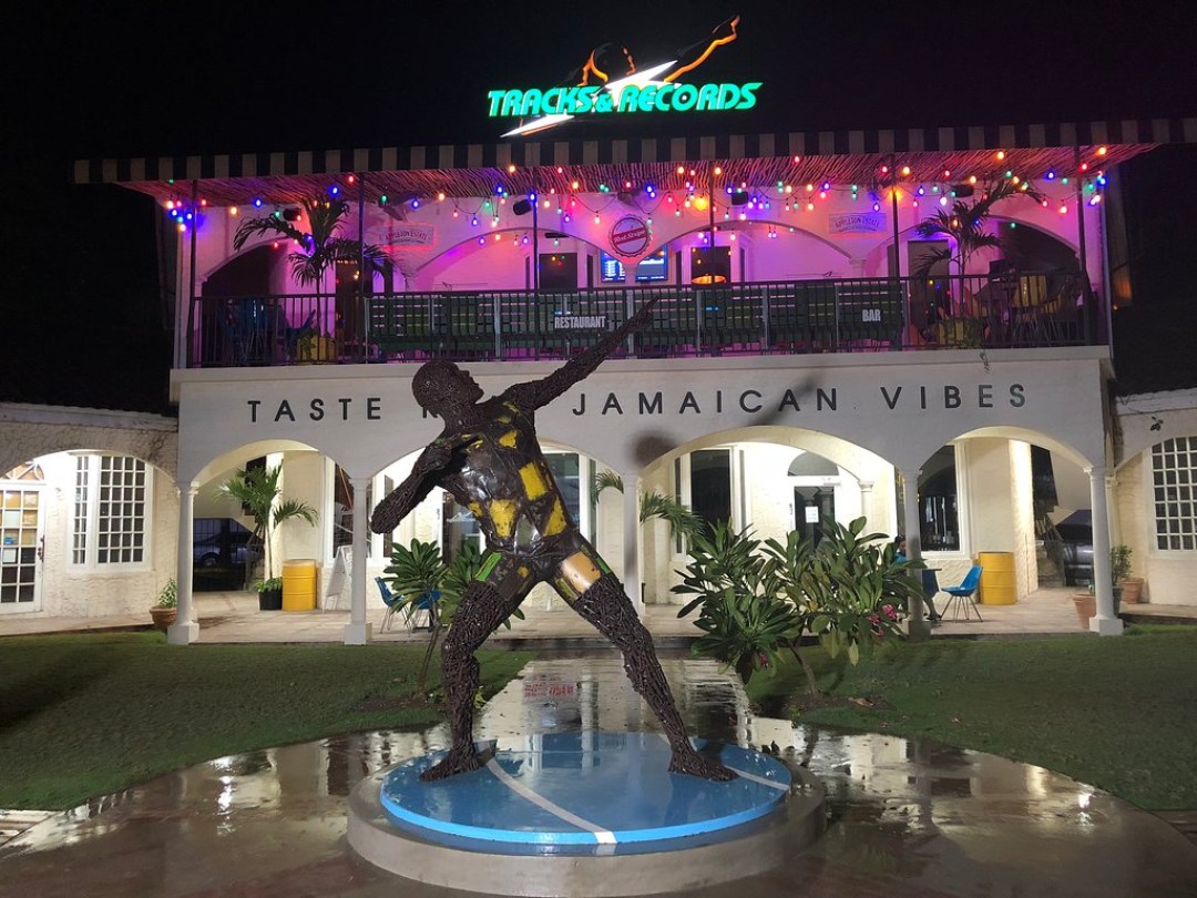 Picture of: Usain Bolt’s Tracks and Records Restaurant, St