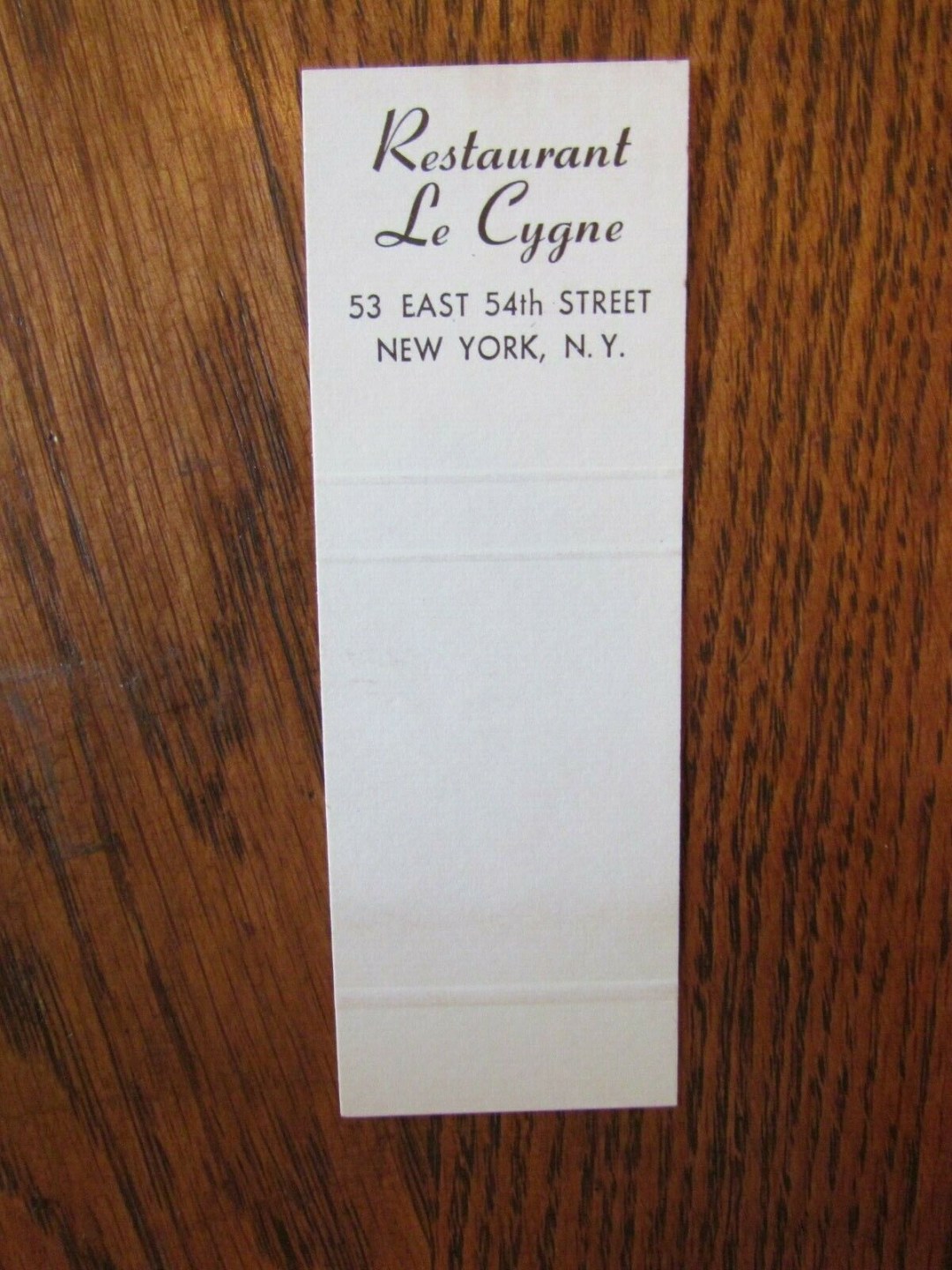 Picture of: BIRD – SWAN: LE CYGNE RESTAURANT (NEW YORK CITY) -G  eBay