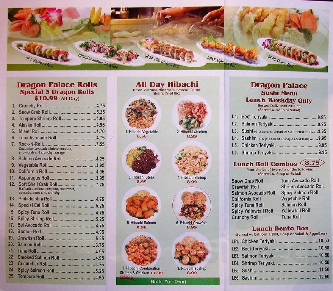 Picture of: Dragon Palace Restaurant menu in Bogalusa, Louisiana, USA
