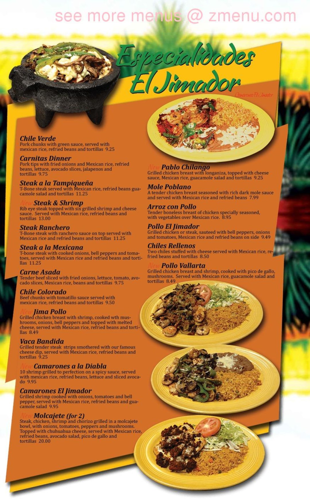 Picture of: Online Menu of El Jimador Mexican Restaurant Restaurant, Jefferson
