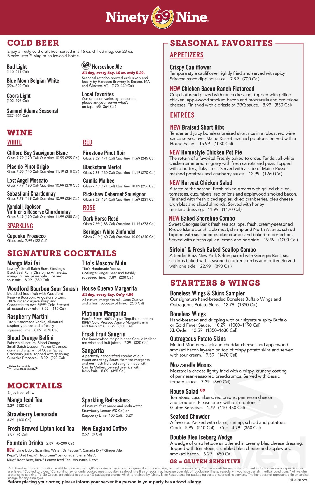 Picture of: Restaurants menu in Topsham, Maine, USA