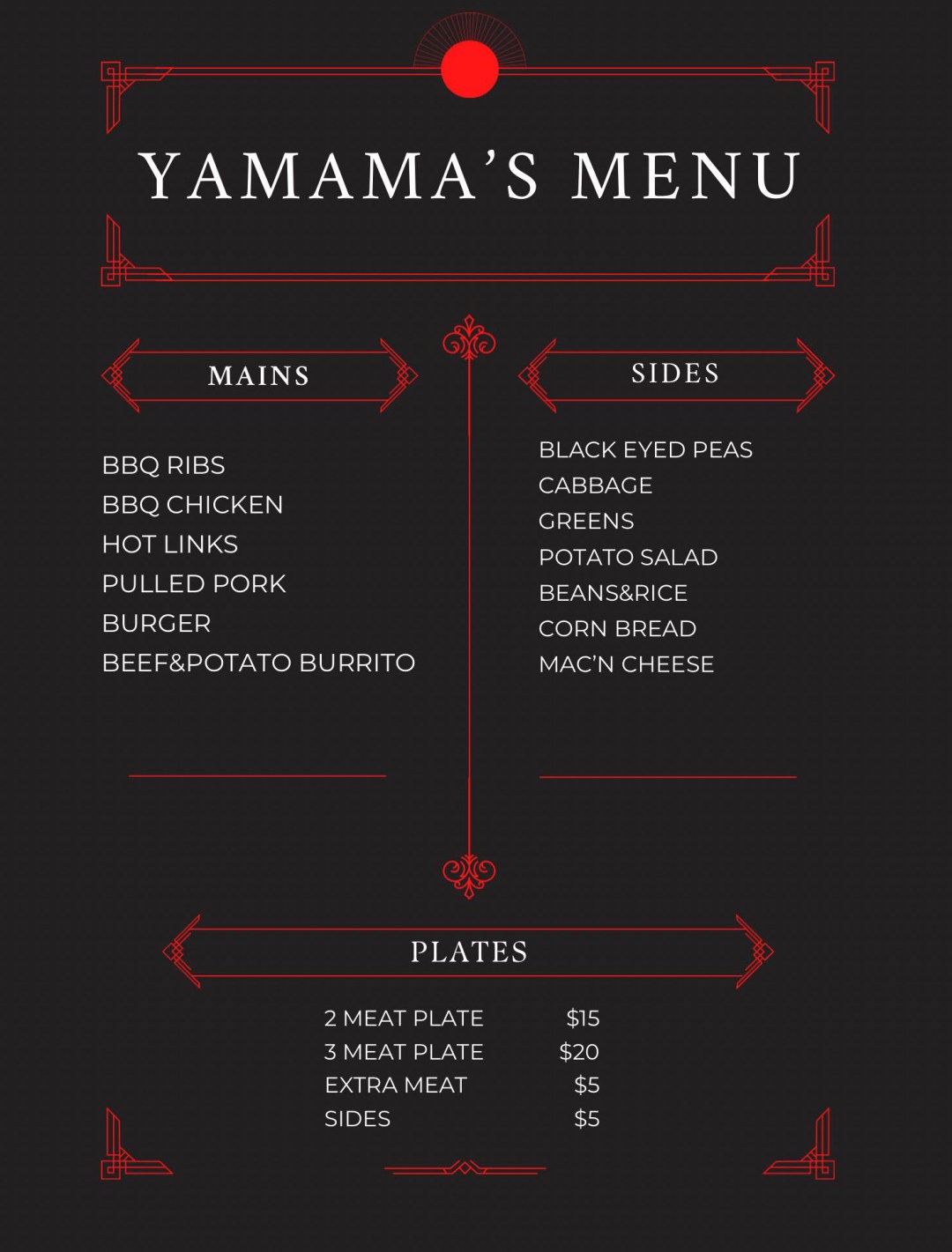 Picture of: YaMama’s Soul Food Menu – YaMamas Soul Food Restaurant